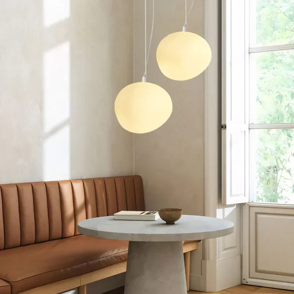 Emma Modern Glass Pebble Pendant Light
