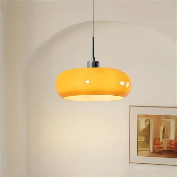 Saga Nordic Retro Bauhaus Glass Pendant Light